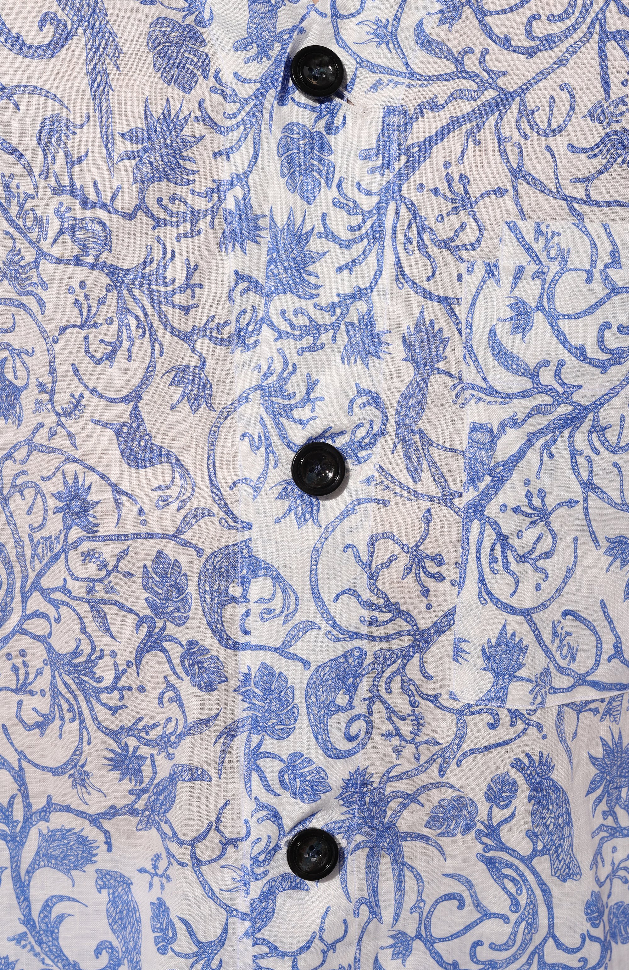 Льняная рубашка KITON, арт. UMC025H08902, фото 5