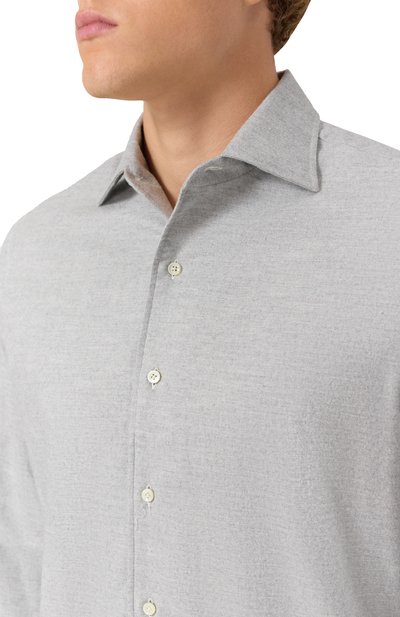 Рубашка из хлопка и кашемира ALESSANDRO GHERARDI, арт. D0UBLE/7558, фото 5