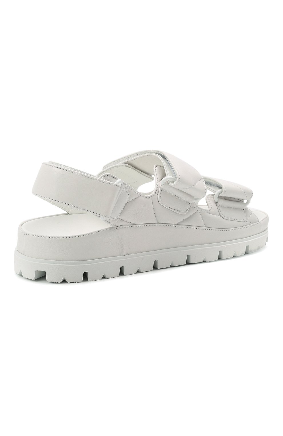 Кожаные сандалии PRADA, арт. 1X721M-038-F0009-020, фото 5