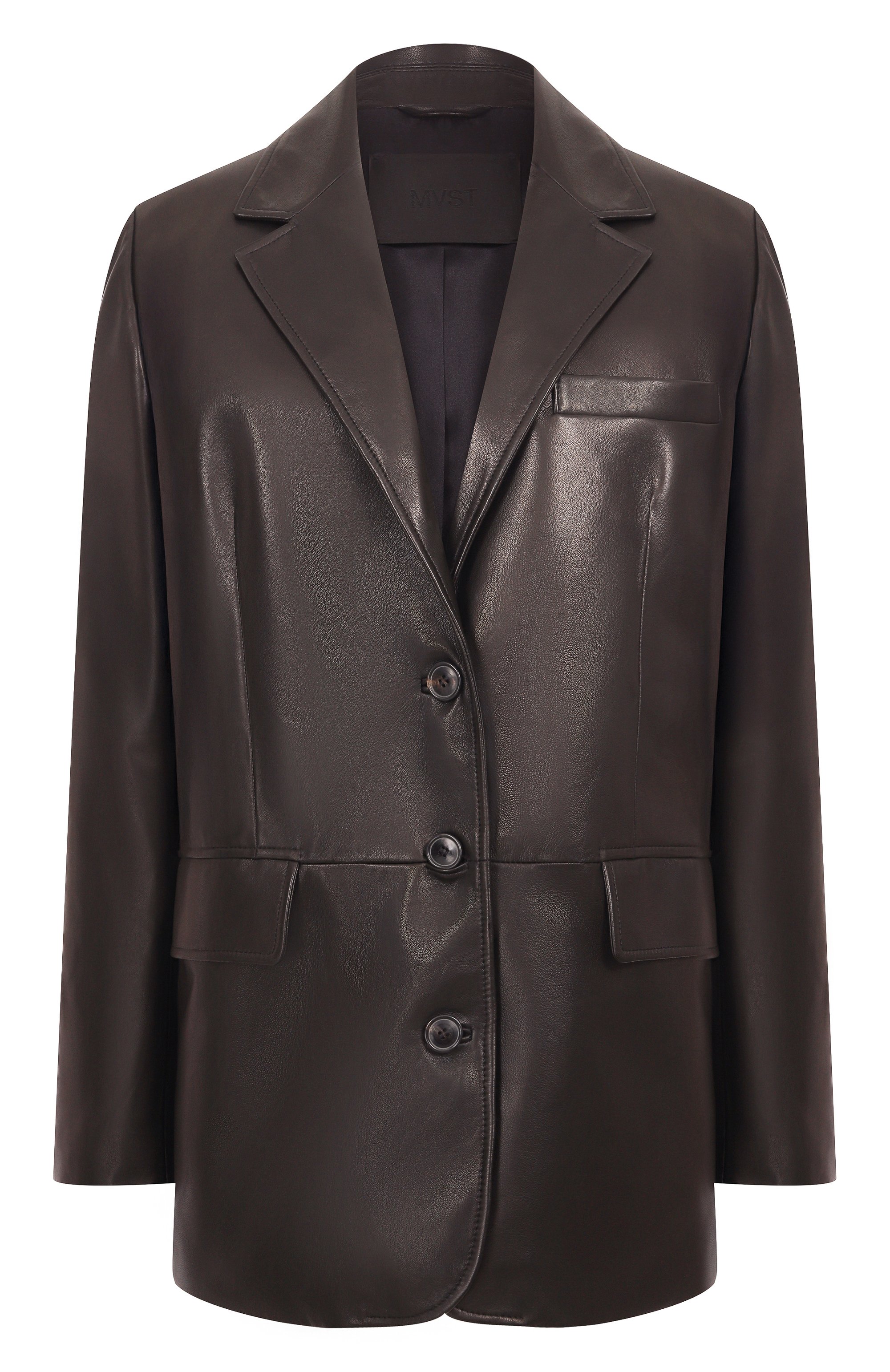 Кожаный жак ет MVST, арт. M25.1PW.L009/NAPPA CREAM, фото 1