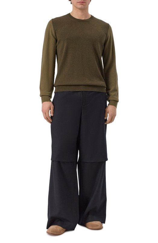 Шерстяной джемпер Maison Margiela S67HL0011/M13177 Хаки  S67HL0011/M13177 Фото 2