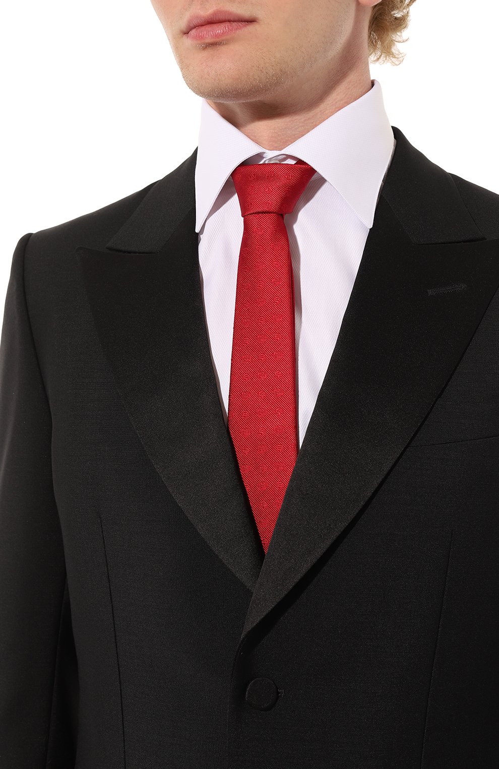 Шелковый галстук GUCCI, арт. 624057 4E002, фото 2