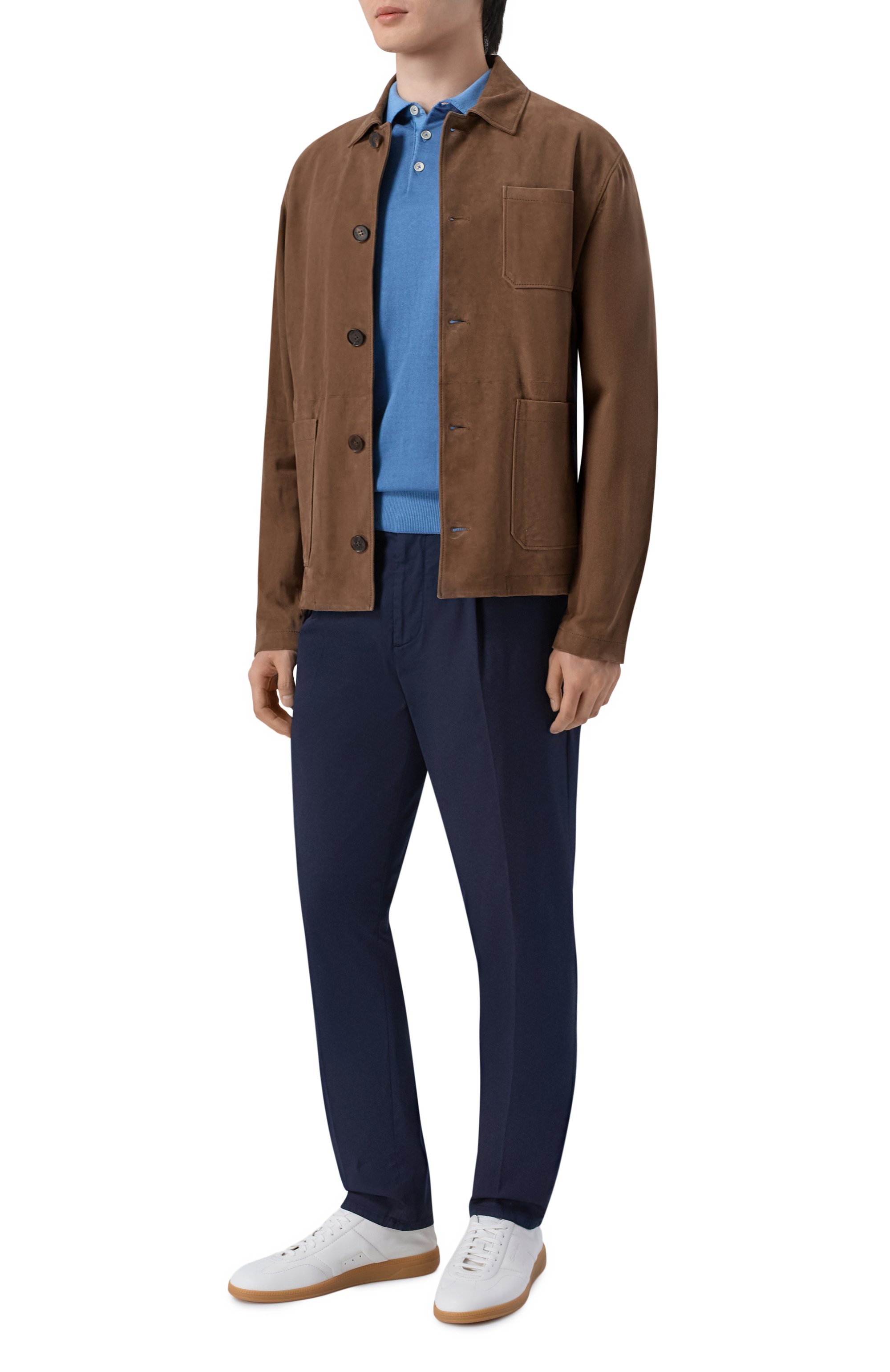 Хлопковое поло ANDREA CAMPAGNA, арт. M5426-8052, фото 2