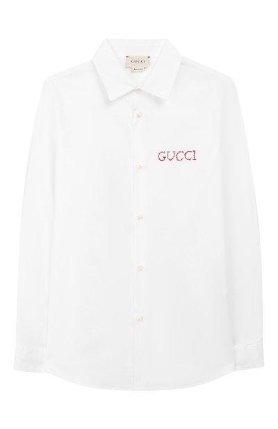 Хлопковая рубашка GUCCI, арт. 546821/XWAAQ, фото 1