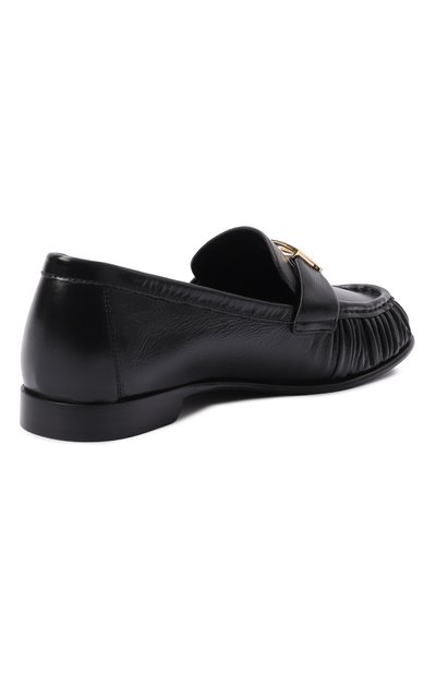 Кожаные лоферы baguette FENDI черного цвета по цене 122500 руб., арт. 8D8756/NBA, фото 5 Кожаные лоферы baguette FENDI, арт. 8D8756/NBA, фото 5
