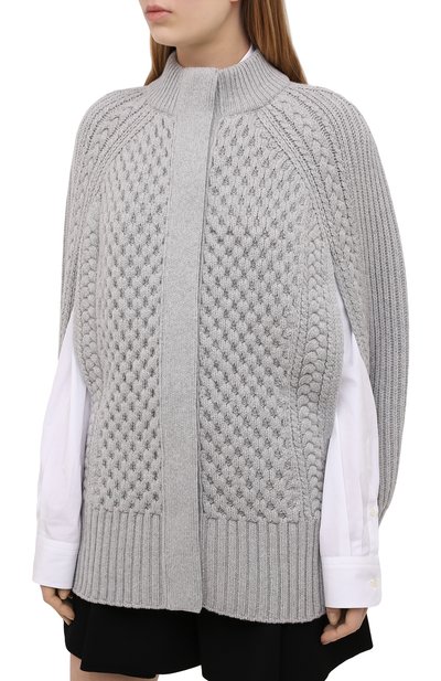 Пончо из шерсти и кашемира ALEXANDER MCQUEEN, арт. 650348/Q1ATE, фото 3