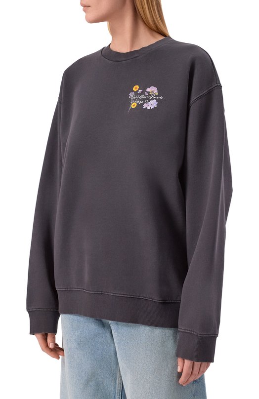 Хлопковый свитшот HUGO 50561052 Серый  50561052 Фото 3