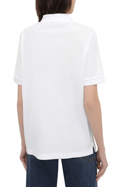 Хлопковое поло BURBERRY белого цвета по цене 56500 руб., арт. 8017153, фото 4 Хлопковое поло BURBERRY, арт. 8017153, фото 4