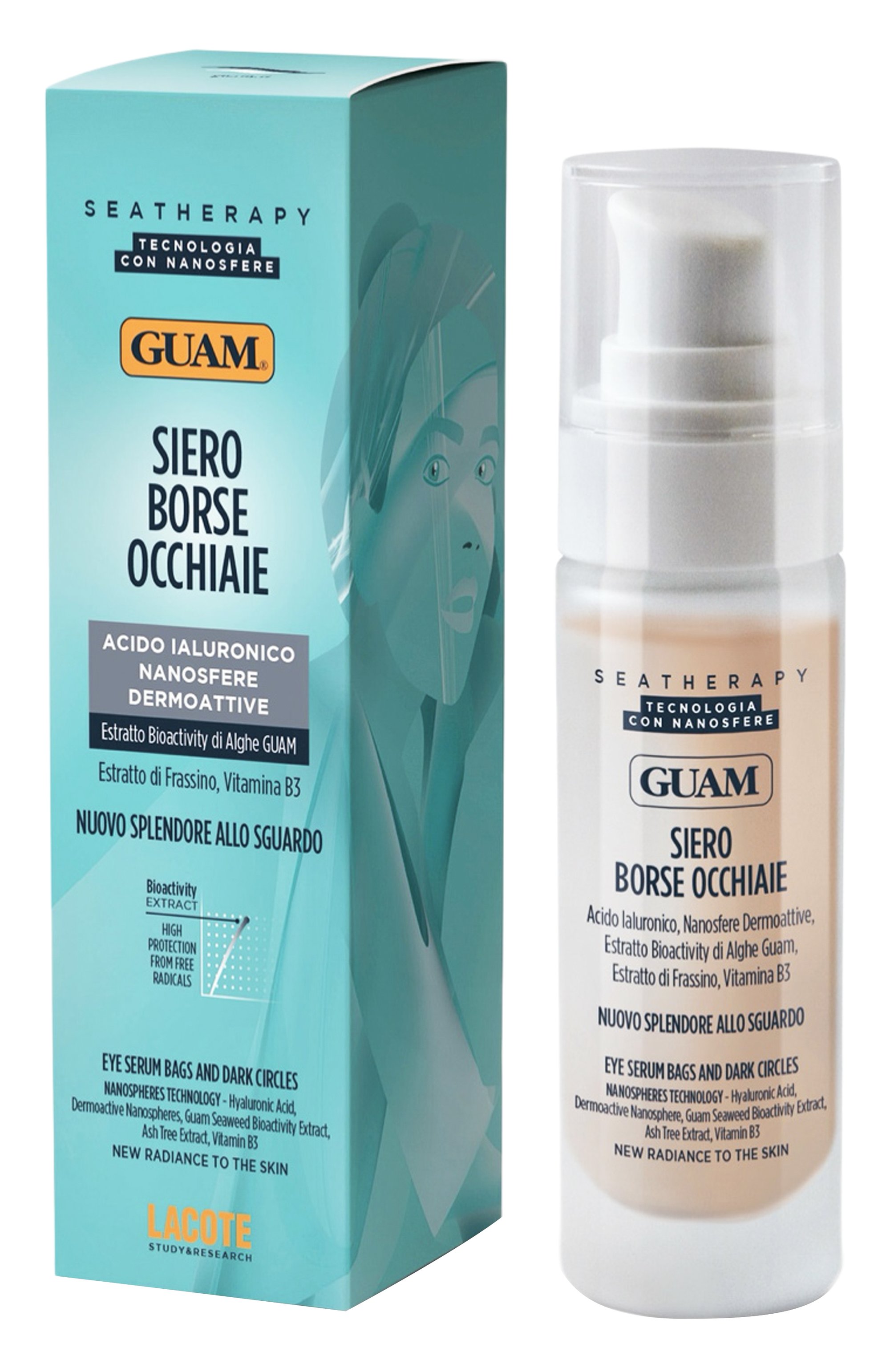 Сыворотка против отеков и темных кругов под глазами (30ml) GUAM, арт. 8025021251479, фото 2