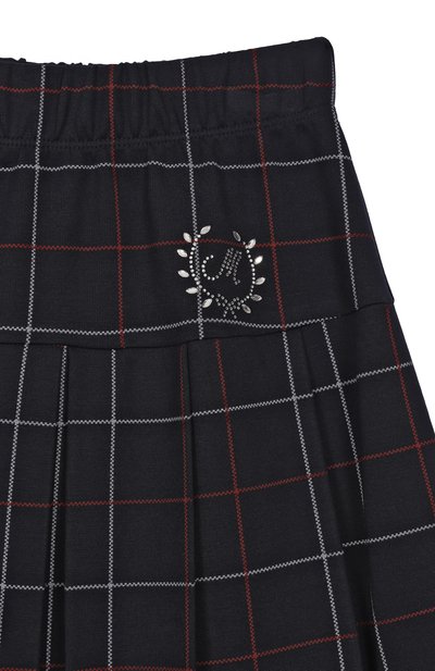 Юбка из вискозы MONNALISA темно-синего цвета по цене 19050 руб., арт. 18FPIE, фото 3 Юбка из вискозы MONNALISA, арт. 18FPIE, фото 3