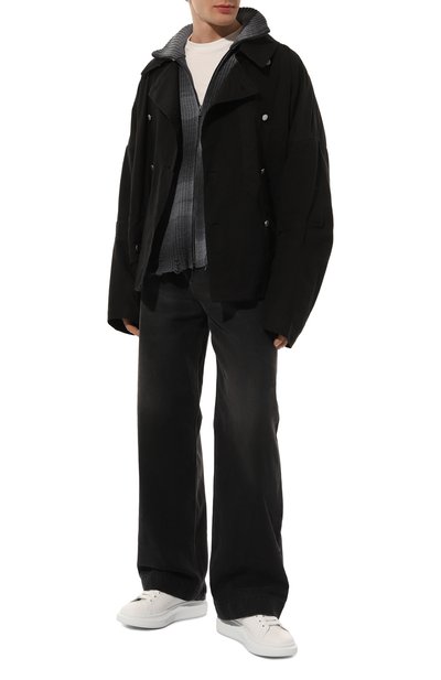 Кожаные кеды oversized ALEXANDER MCQUEEN, арт. 727394/WHXMT, фото 2