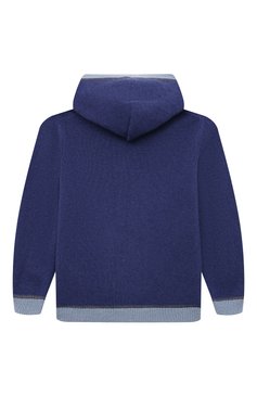 Детский кашемировый кардиган GIORGETTI CASHMERE синего цвета, арт. MB1123/1-6 | Фото 2 (Материал внешний: Шерсть, Кашемир; Материал сплава: Проставлено; Нос: Не проставлено; Кросс-КТ НВ: Кардиганы; Ростовка одежда: 12 мес | 80 см)