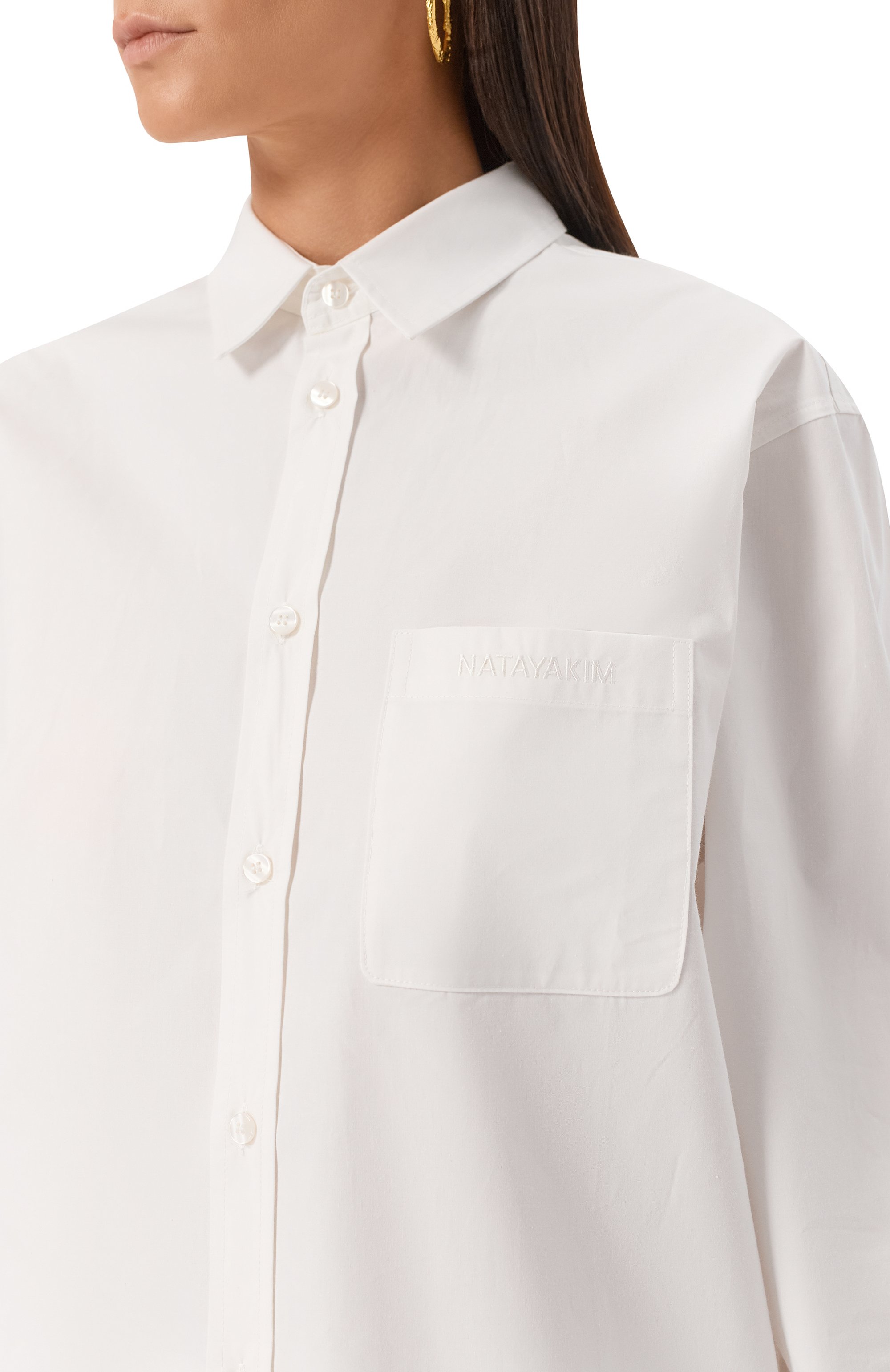 Хлопковая рубашка NATAYAKIM, арт. NY-400BW, фото 5