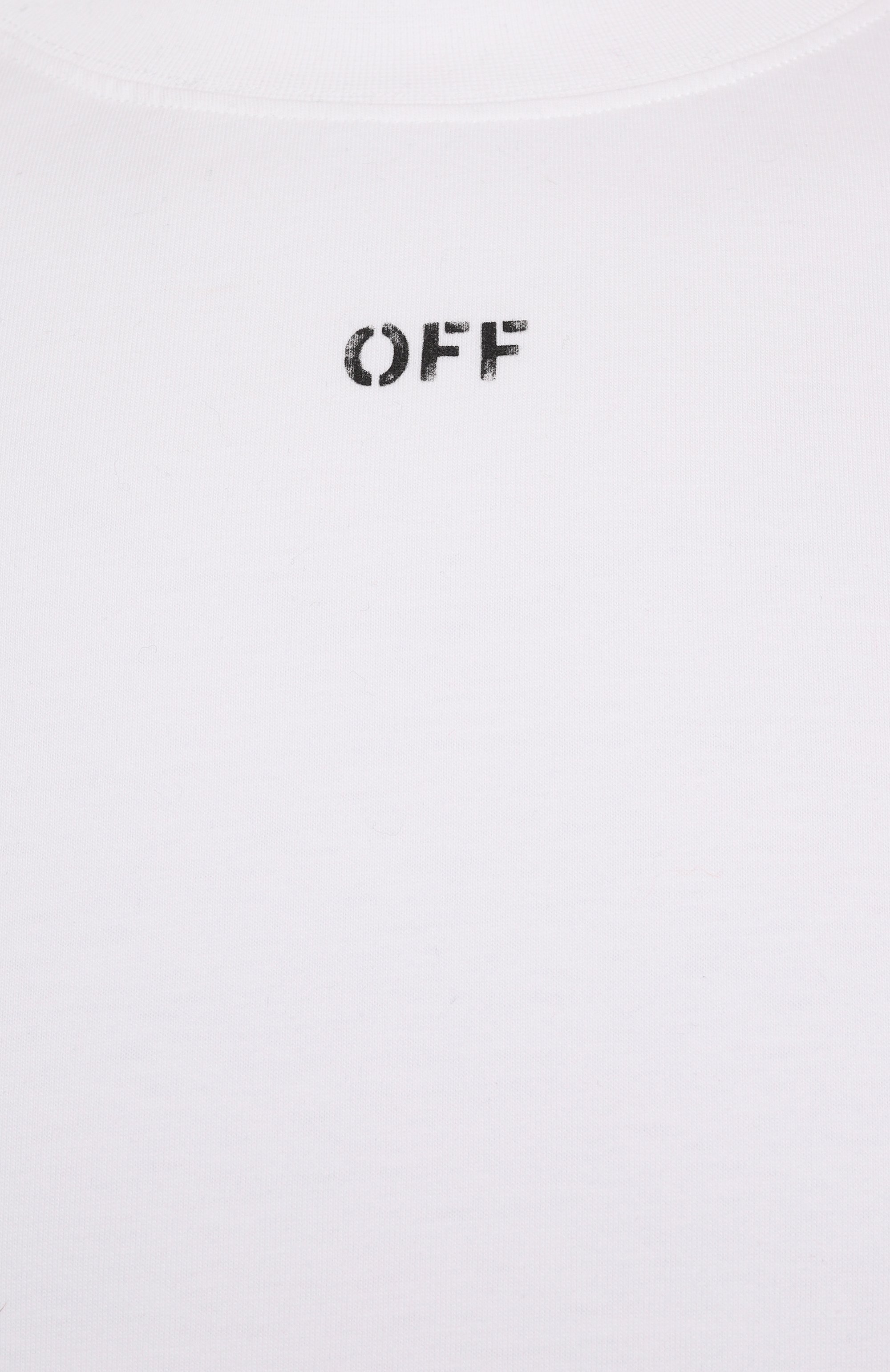 Хлопковая футболка OFF-WHITE, арт. 0MAA120S25JER00F, фото 6