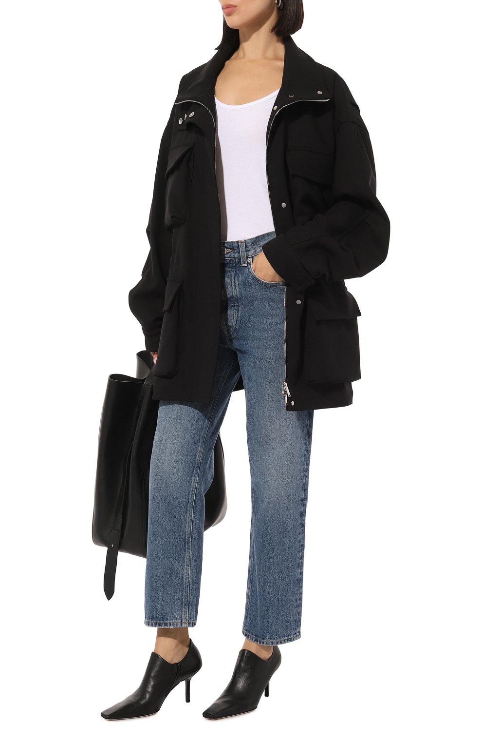 Кожаные ботильоны elsa 75 ARMARIUM, арт. ARMFWSC02NA01002, фото 2