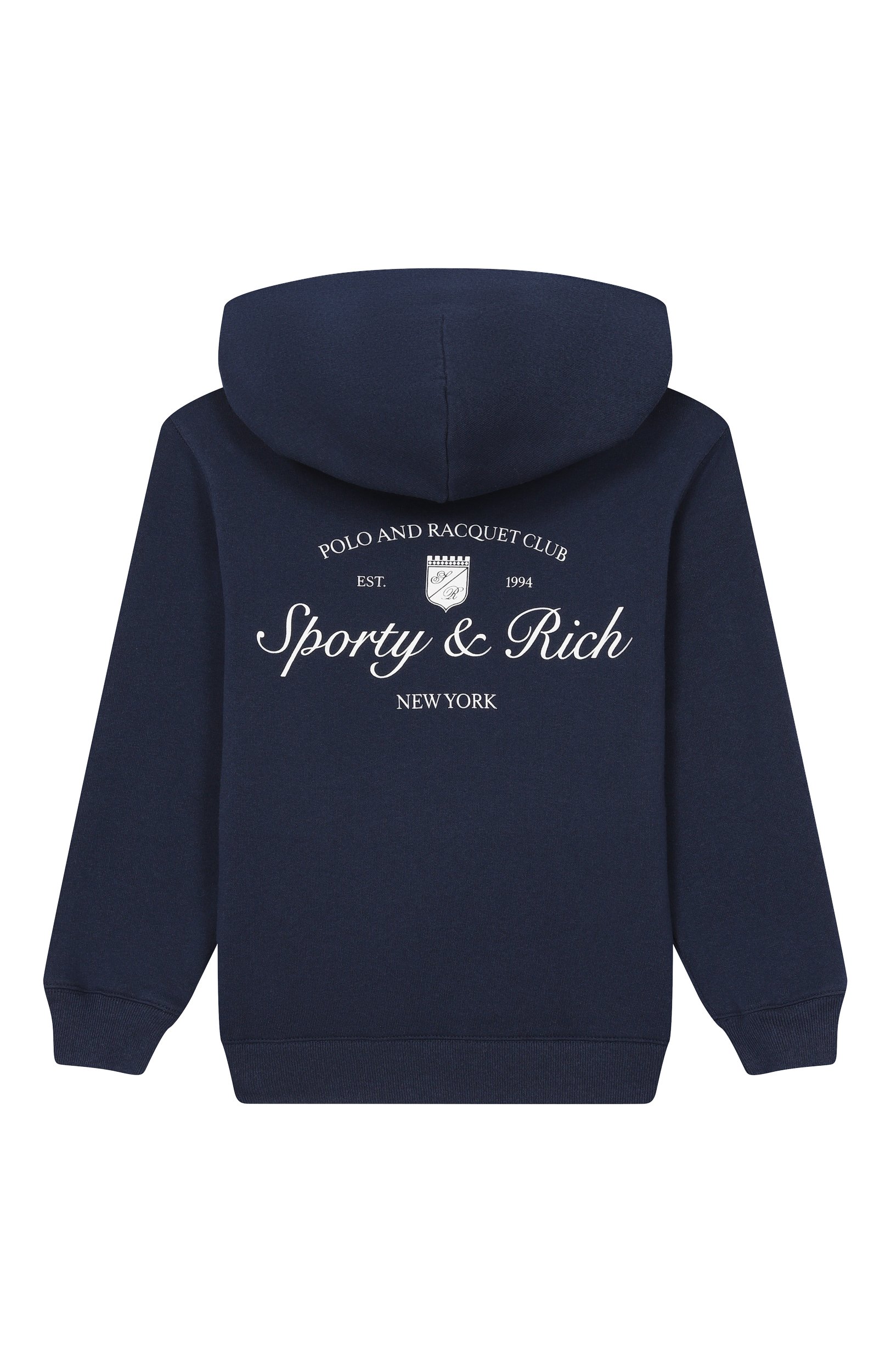 Худи SPORTY AND RICH темно-синего цвета по цене 17550 руб., арт. WS075712300BL132, фото 2 Худи SPORTY AND RICH, арт. WS075712300BL132, фото 2