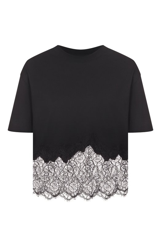 Хлопковая футболка Givenchy BW709X/3YNL Чёрный BW709X/3YNL