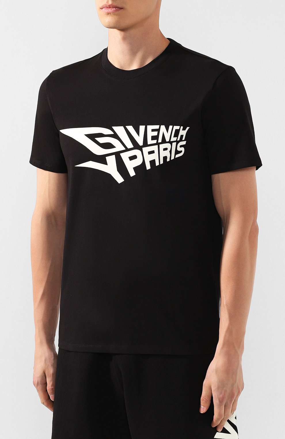 Хлопковая футболка GIVENCHY черного цвета по цене 43950 руб., арт. BM70QN30EG, фото 3 Хлопковая футболка GIVENCHY, арт. BM70QN30EG, фото 3