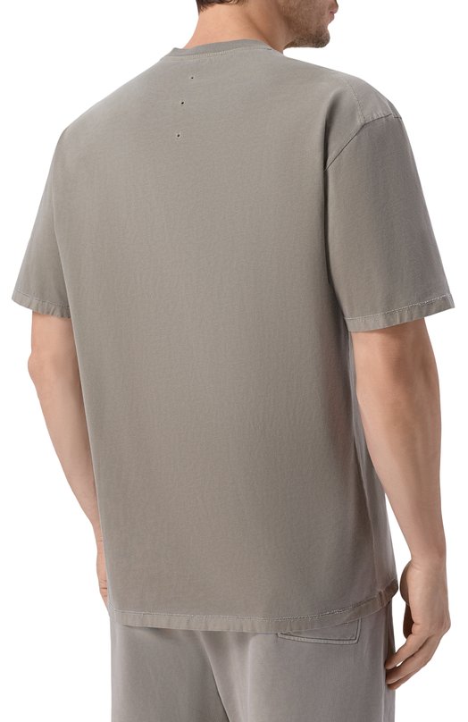 Хлопковая футболка Premiata PA1050MD Хаки  PA1050MD Фото 4