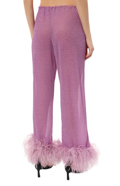 Брюки с отделкой перьями OSEREE, арт. LPF235, фото 4