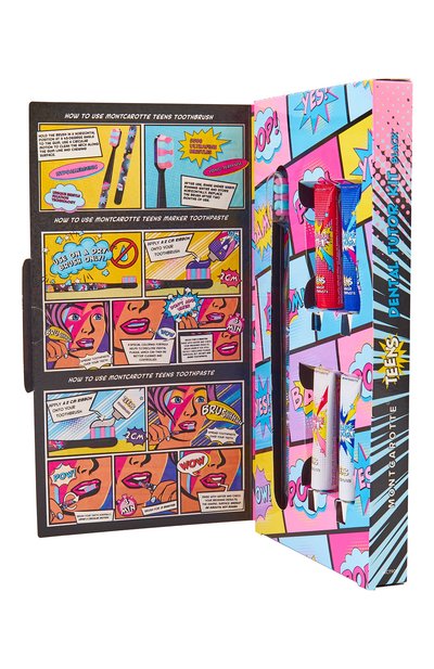 Черный набор для обучения чистки зубов у подростков и детей 7+ MONTCAROTTE, арт. МСТ908, фото 3