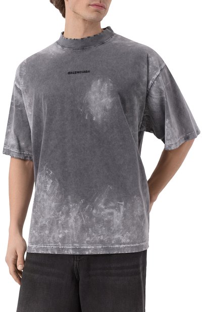 Хлопковая футболка BALENCIAGA, арт. 764235/TRVI8, фото 3