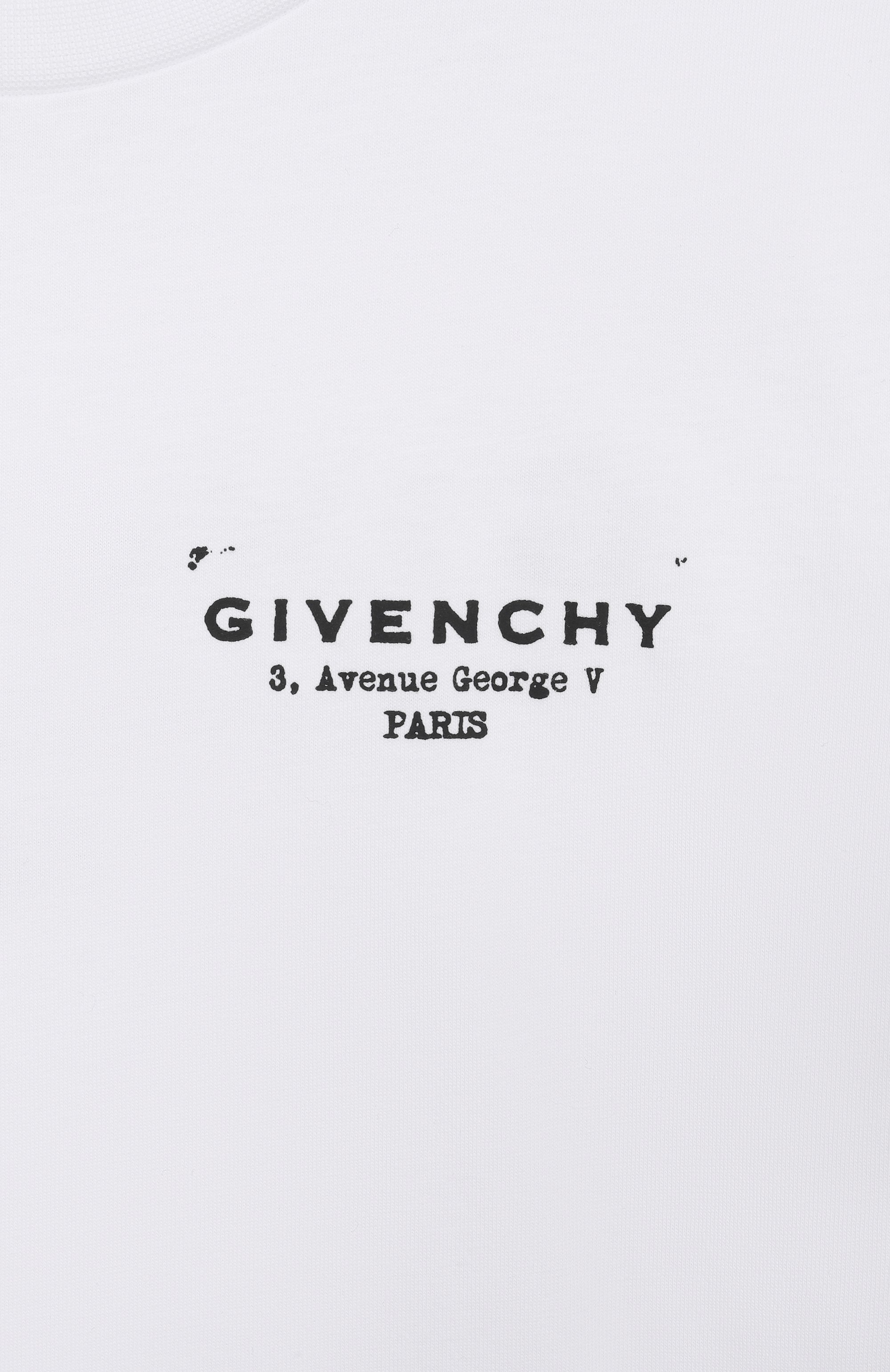 Хлопковая футболка GIVENCHY белого цвета по цене 23100 руб., арт. H31075, фото 3 Хлопковая футболка GIVENCHY, арт. H31075, фото 3