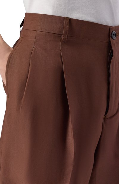 Шорты из вискозы и льна LANEUS, арт. S6LAMASH090, фото 5