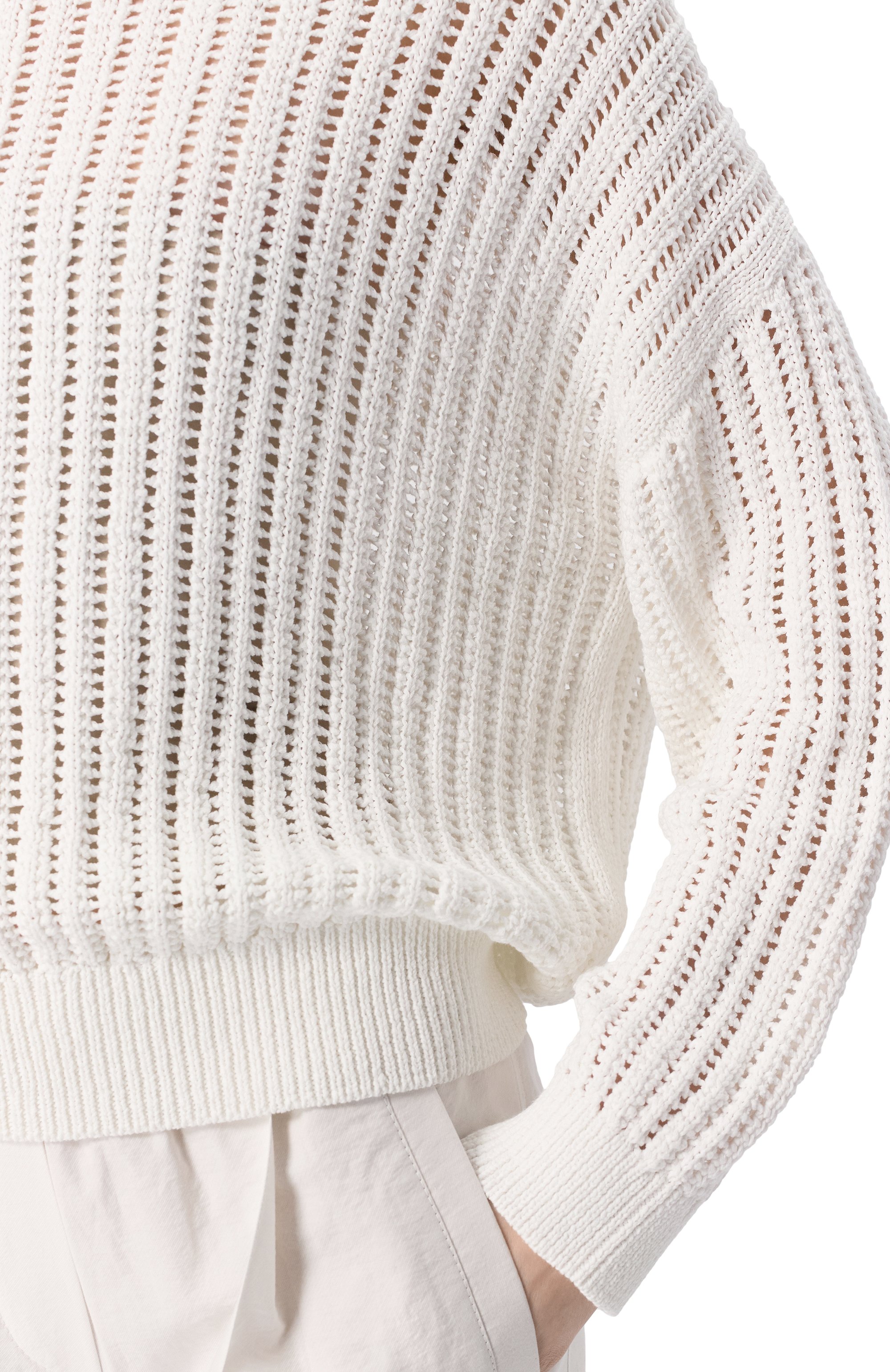 Хлопковый свитер BRUNELLO CUCINELLI, арт. MSB581800, фото 5