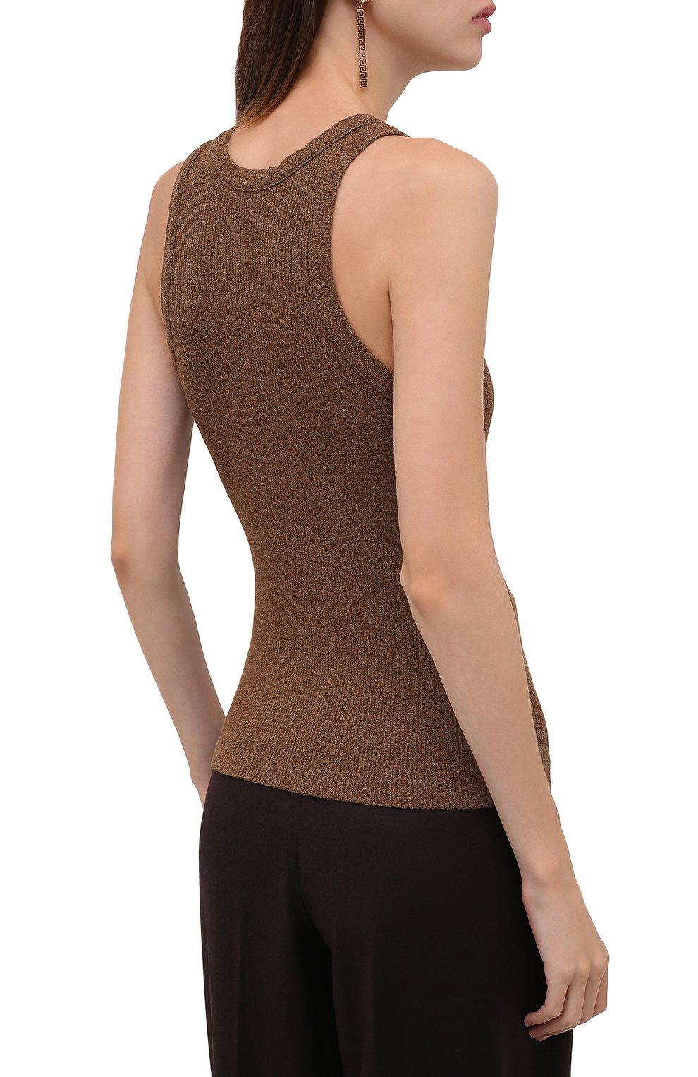 Майка AGOLDE коричневого цвета по цене 10350 руб., арт. A7101-1352, фото 4 Майка AGOLDE, арт. A7101-1352, фото 4
