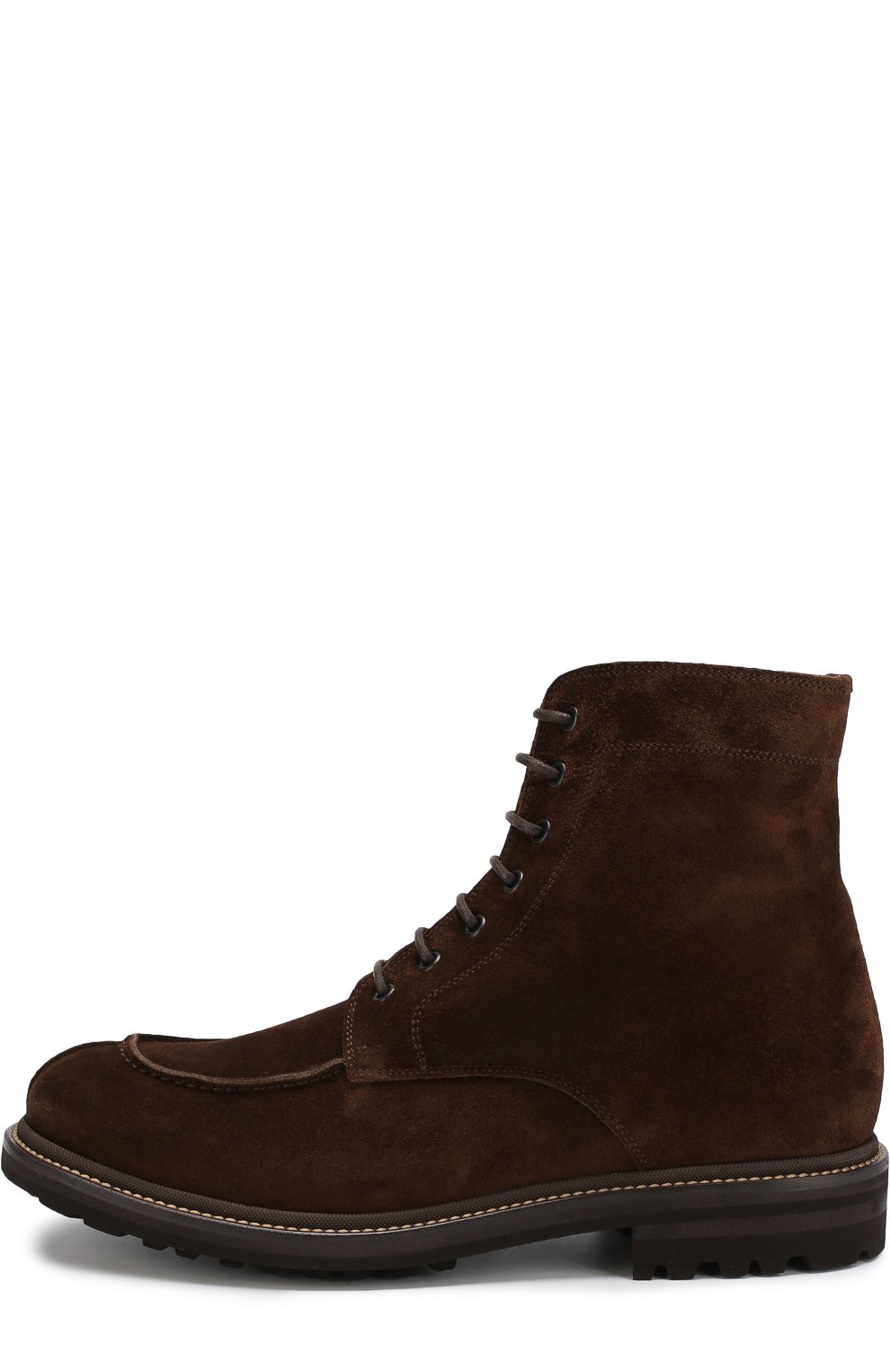 Высокие кожаные ботинки на шнуровке BRUNELLO CUCINELLI, арт. MZUCHPM924, фото 3