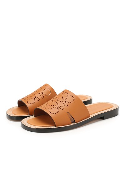 Женские кожаные шлепанцы LOEWE, арт. 453.10.860
