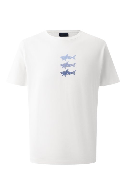 Хлопковая футболка Paul&Shark 25411005 Белый 25411005
