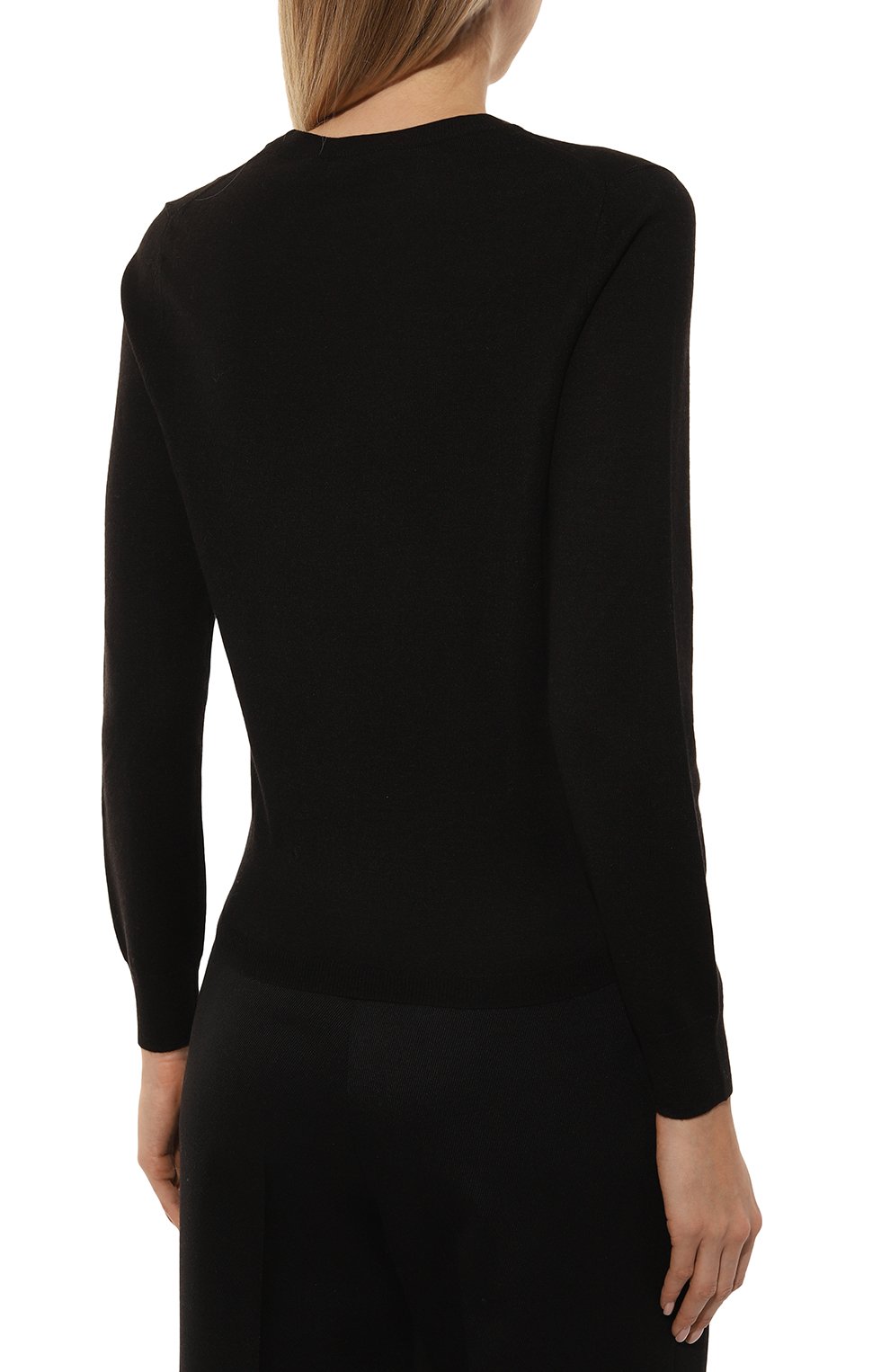 Пуловер из шерсти и шелка BEATRICE .B черного цвета по цене 23950 руб., арт. 24FA8659/VIJA, фото 4 Пуловер из шерсти и шелка BEATRICE .B, арт. 24FA8659/VIJA, фото 4