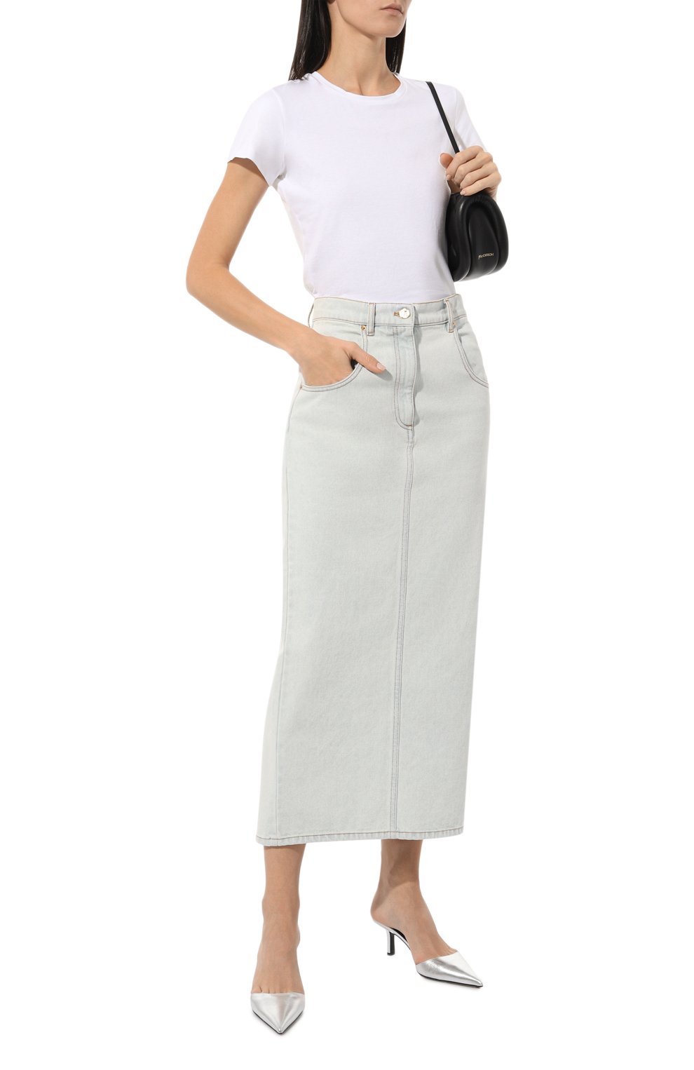 Джинсовая юбка NINA RICCI, арт. 23ADJU006C01037, фото 2