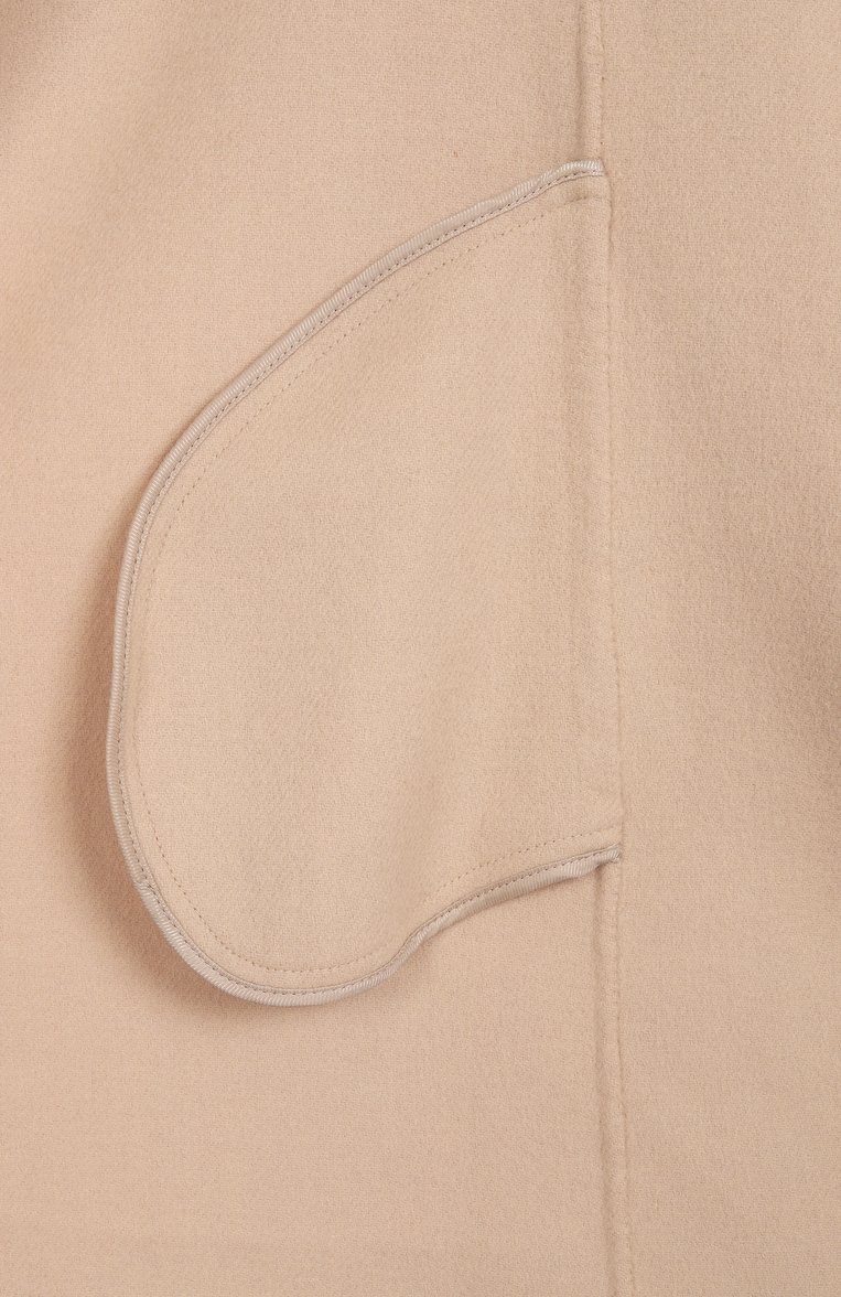 Женское шерстяное пальто WEEKEND MAX MARA бежевого цвета, арт. AVENUE | Фото 7 (Автоматизация ТО: Проставлено; Материал внешний: Шерсть; Автоматизация состава: Проставлено; Длина (верхняя одежда): До середины бедра; Рукава: Длинны�е; 1-2-бортные: Двубортные; Стили: Классический)