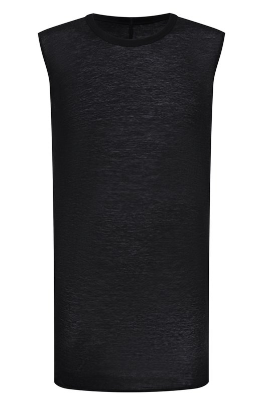 Хлопковая майка Rick Owens RU01F2151/UC Чёрный RU01F2151/UC