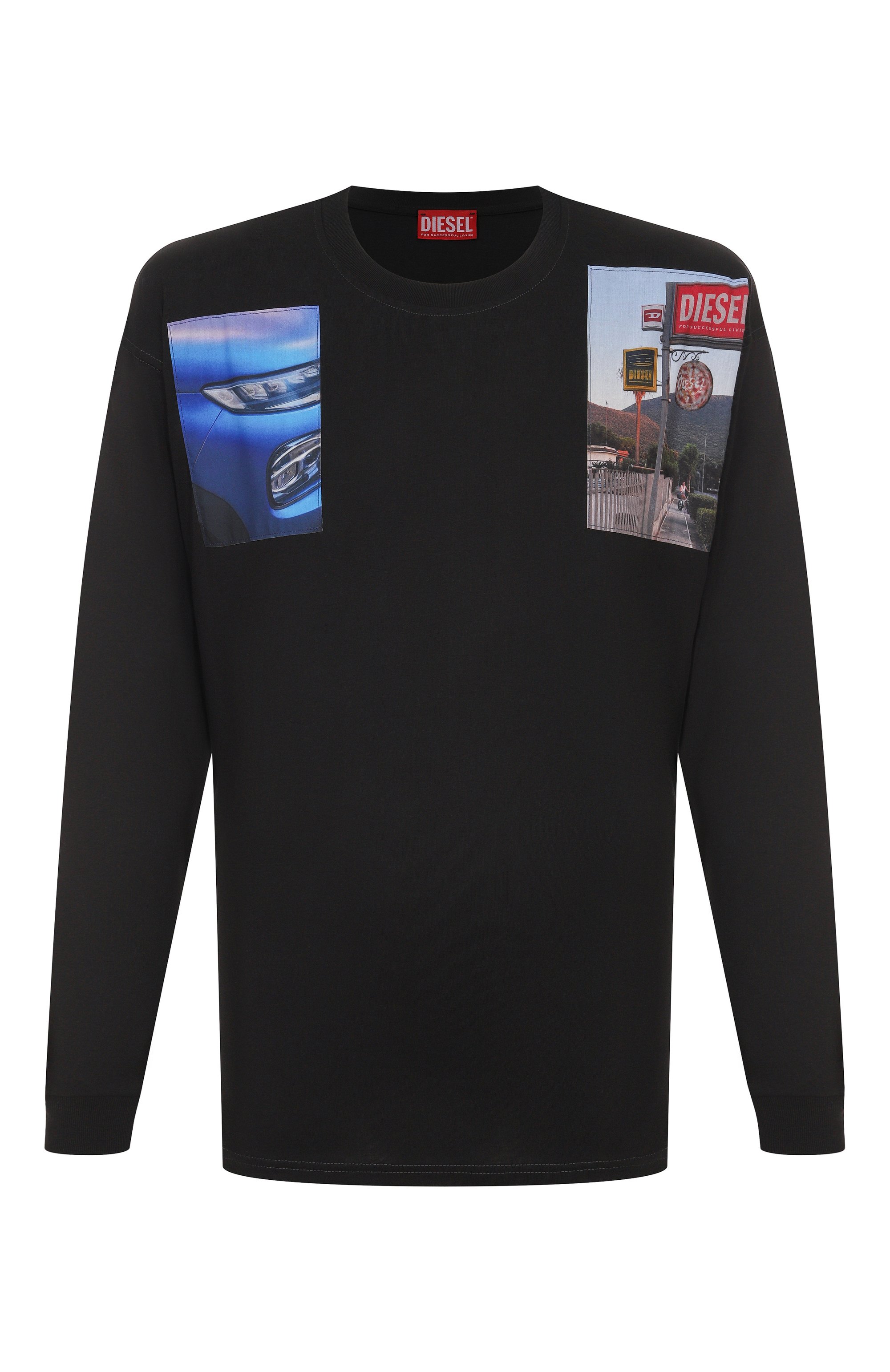 Хлопковый лонгслив DIESEL, арт. A19468/0PLAT, фото 1