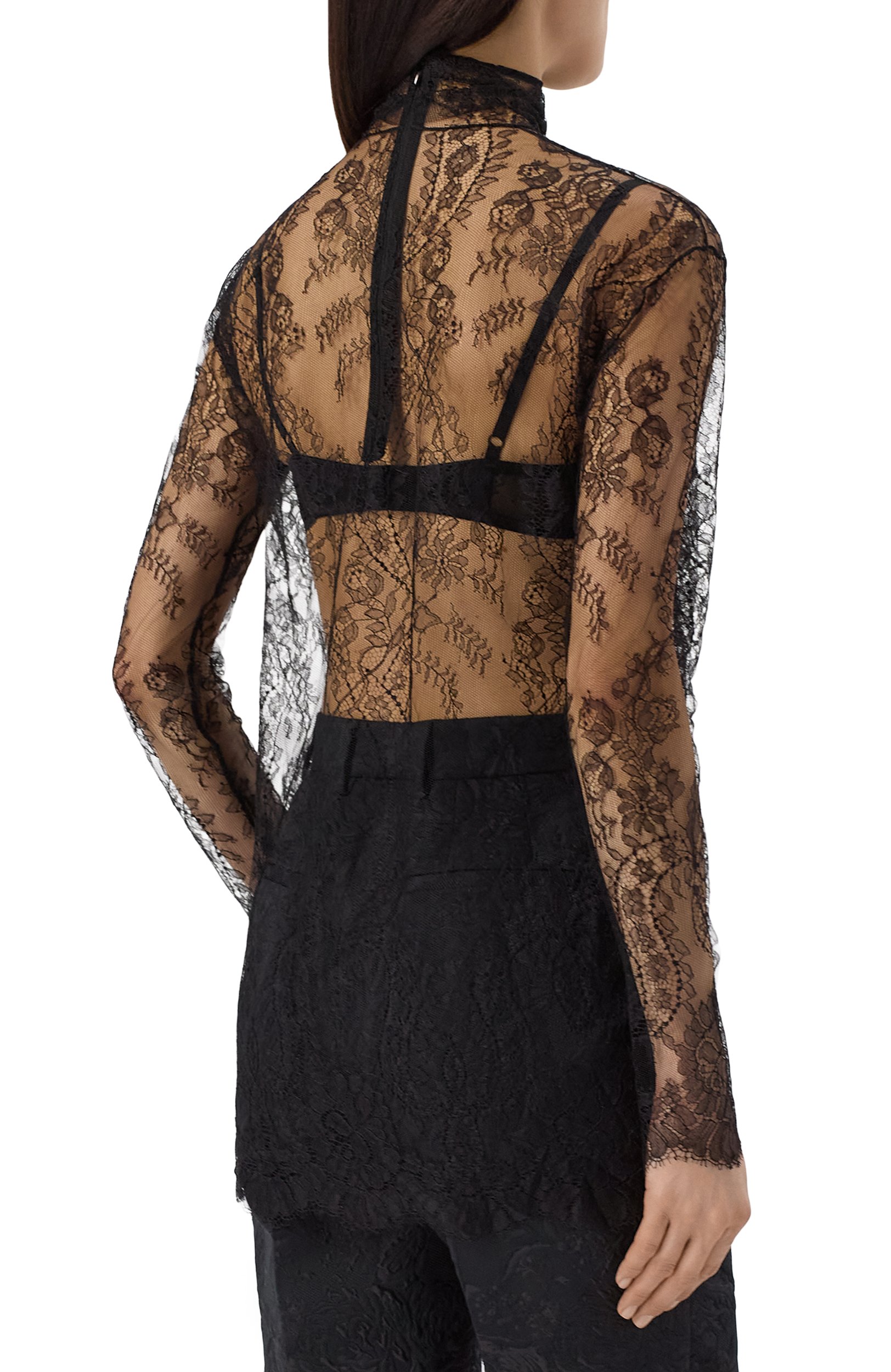 Топ DOLCE & GABBANA черного цвета по цене 267500 руб., арт. F7BP3T/FLSM0, фото 4 Топ DOLCE & GABBANA, арт. F7BP3T/FLSM0, фото 4