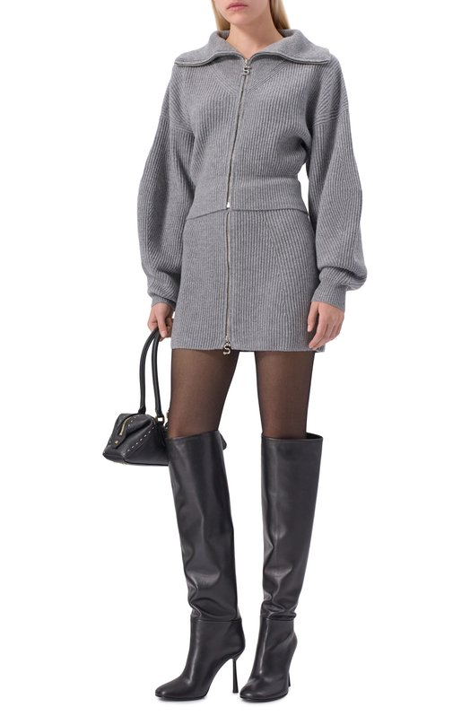 Юбка из шерсти и кашемира Sportmax REF0L0 Серый  REF0L0 Фото 2