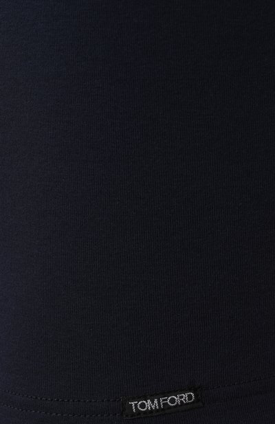 Хлопковая футболка TOM FORD темно-синего цвета по цене 19600 руб., арт. T4M09104, фото 5 Хлопковая футболка TOM FORD, арт. T4M09104, фото 5