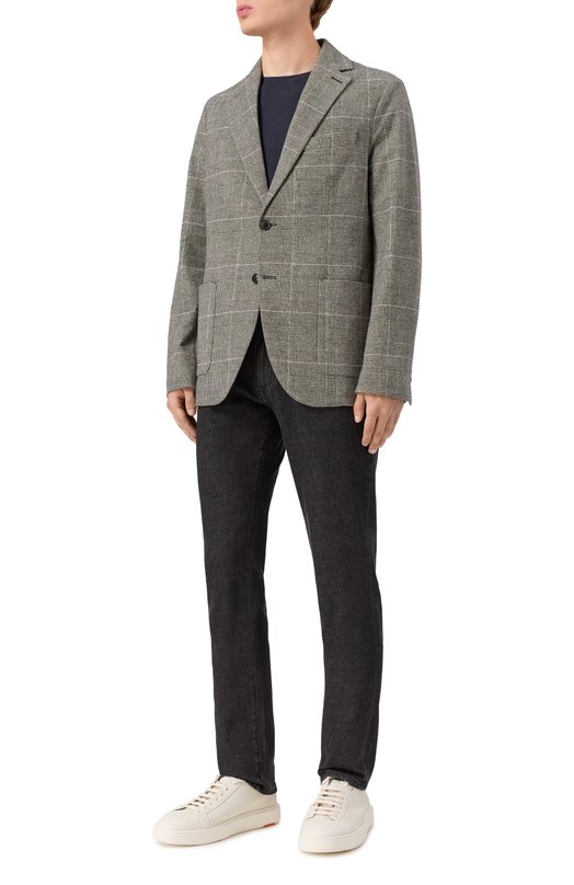 Хлопковая футболка 7 For All Mankind 7MR01237 Синий  7MR01237 Фото 2