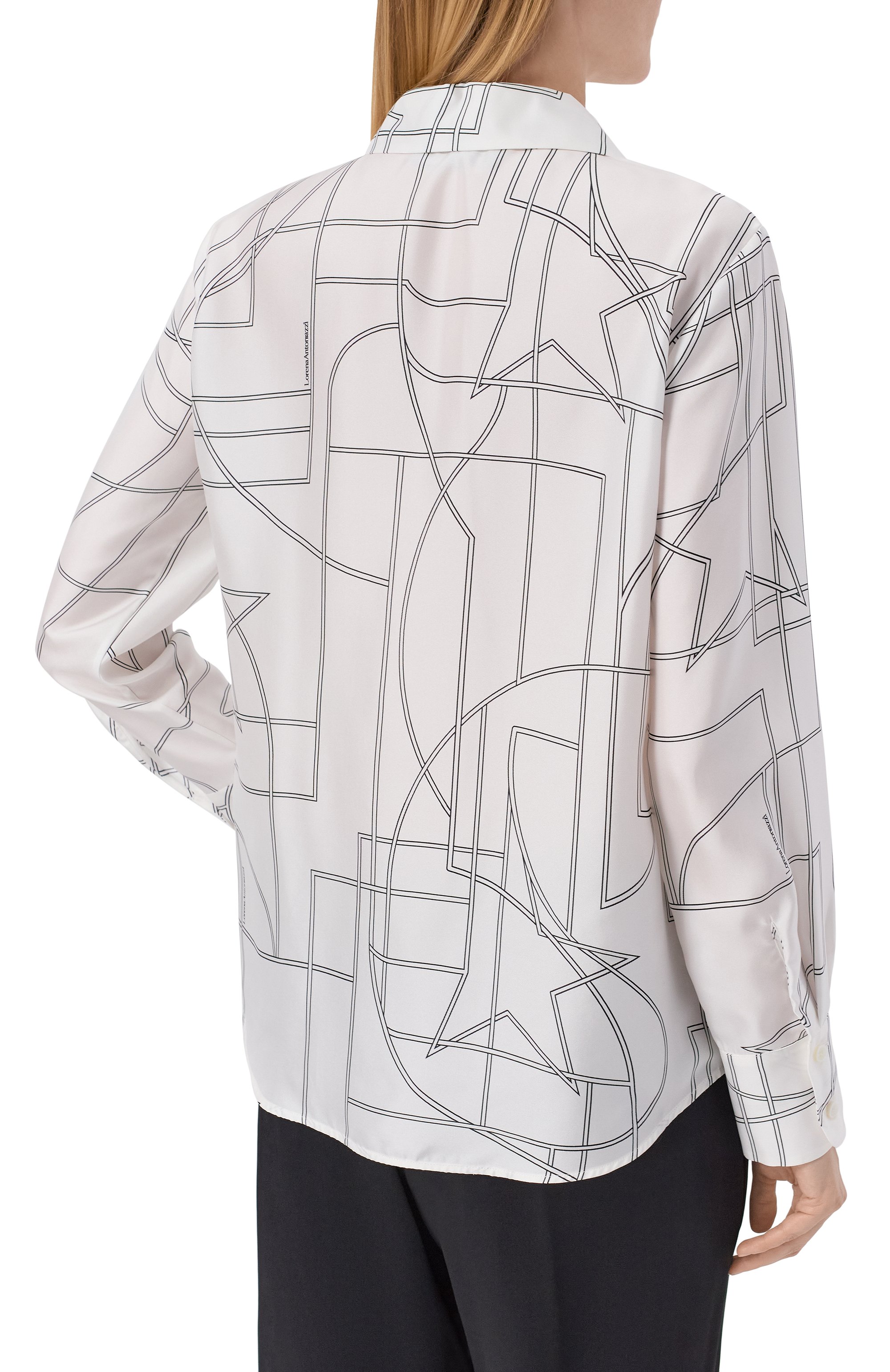 Шелковая рубашка LORENA ANTONIAZZI, арт. E2649CA35A/5300, фото 4