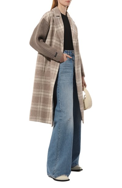 Пальто из шерсти и кашемира MANZONI24, арт. 23M523-DB4X, фото 2