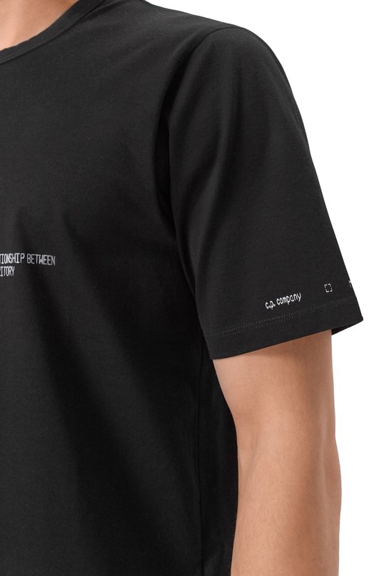 Хлопковая футболка C.P. Company 20CLTS058A/006370W Чёрный  20CLTS058A/006370W Фото 5