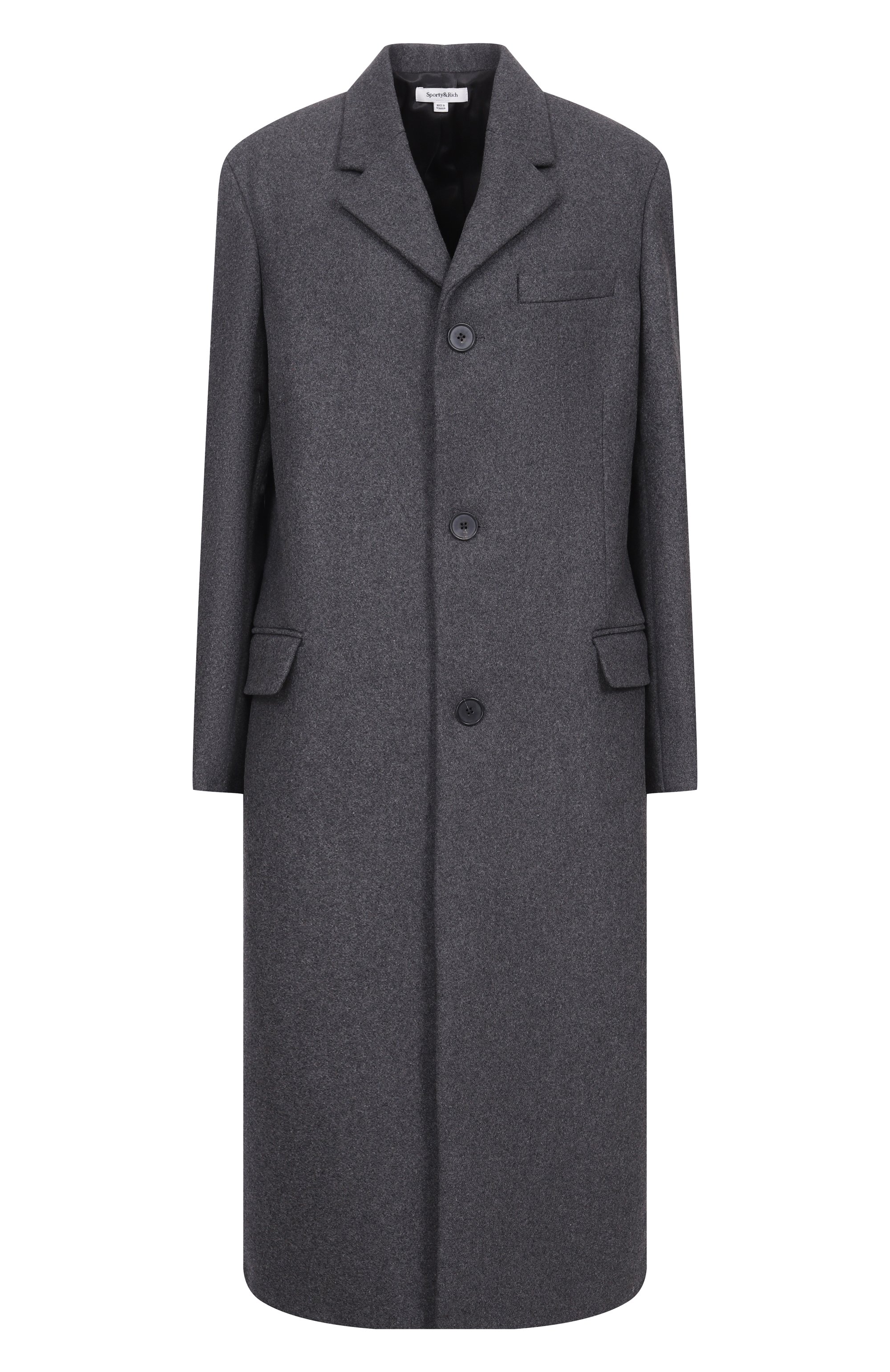 Шерстяное пальто SPORTY AND RICH, арт. 0W05064326GY11, фото 1