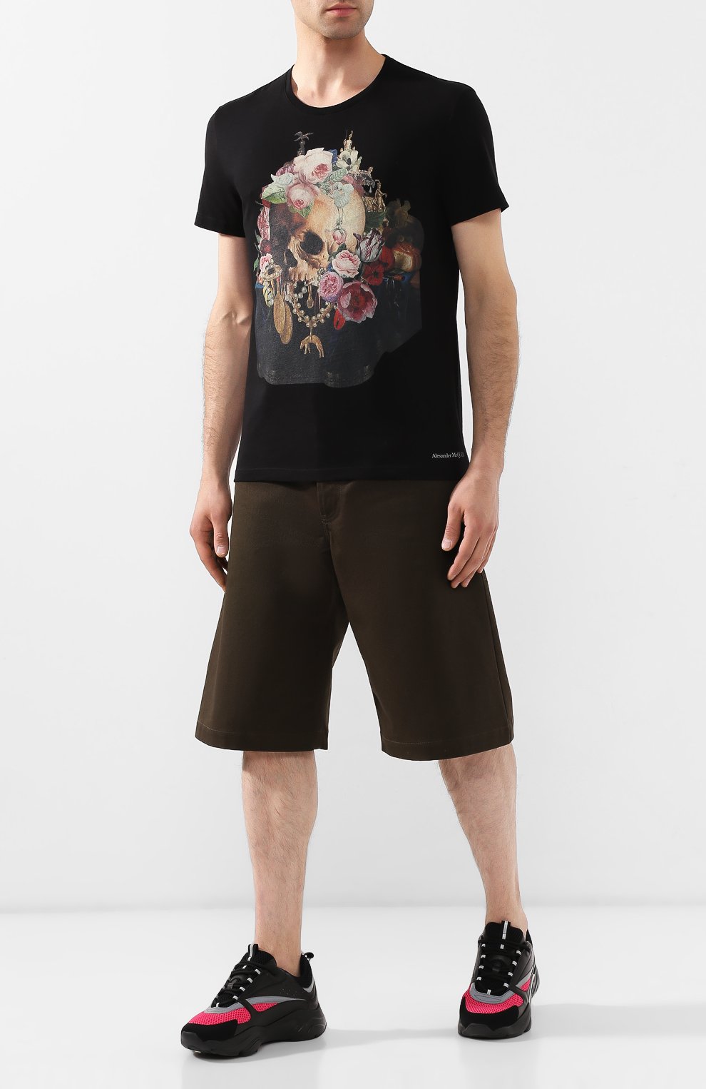 Хлопковая футболка ALEXANDER MCQUEEN, арт. 573592/QNZ64, фото 2