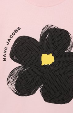 Детская хлопковая футболка MARC JACOBS (THE) светло-розового цвета, арт. W60542 | Фото 3 (Материал внешний: Хлопок; Рукава: Короткие; Девочки Кросс-КТ: футболка-одежда; Автоматизация состава: Проставлено; Автоматизация ТО: Проставлено; Ростовка одежда: 9 лет | 134 см, 7 лет | 122 см, 2 года | 92 см, 3 года | 98 см, 4 года | 104 см, 12 лет | 152 см, 5 лет | 110 см)