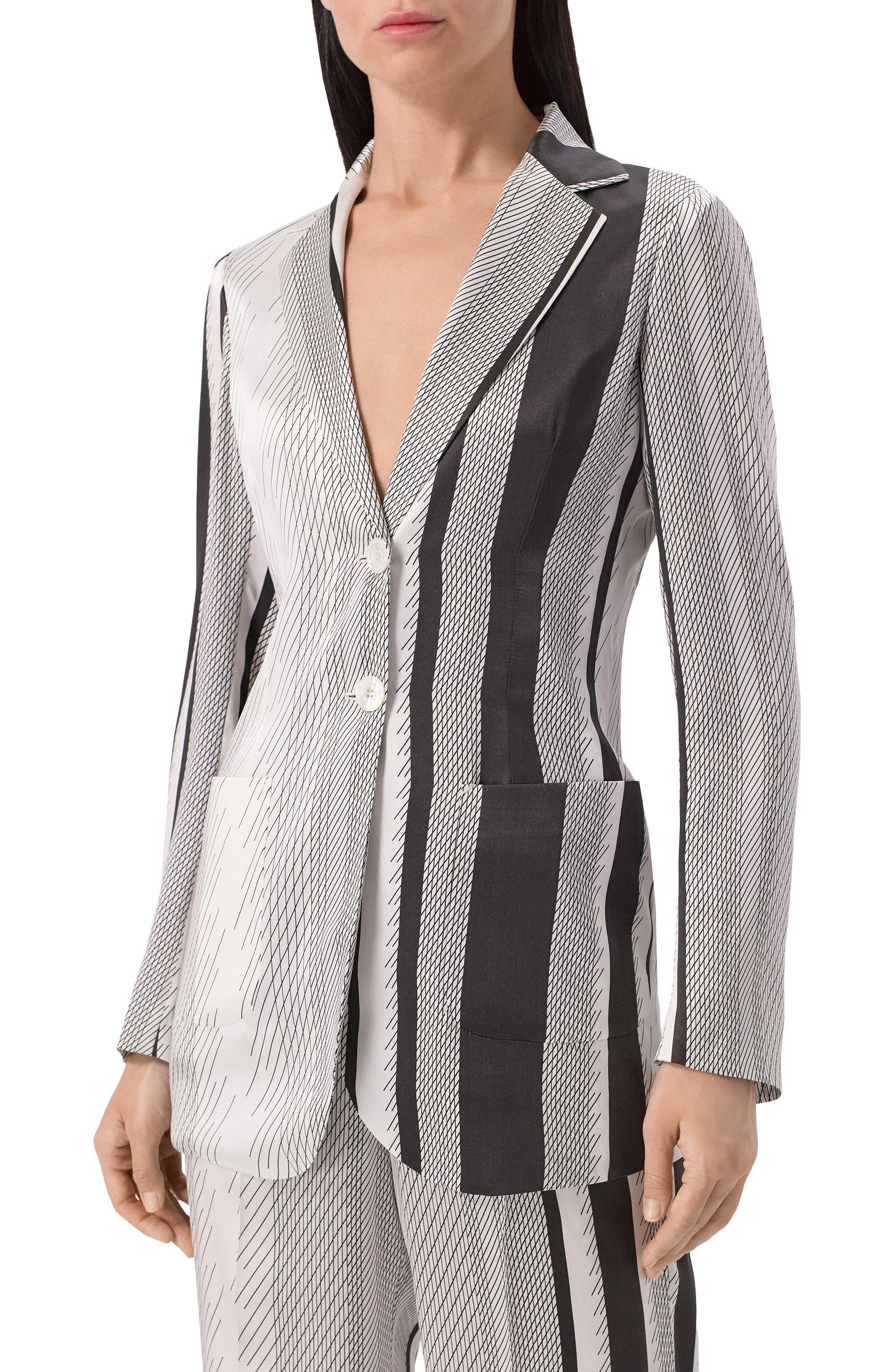 Шелковый жакет KITON, арт. D55512K0963E01, фото 3