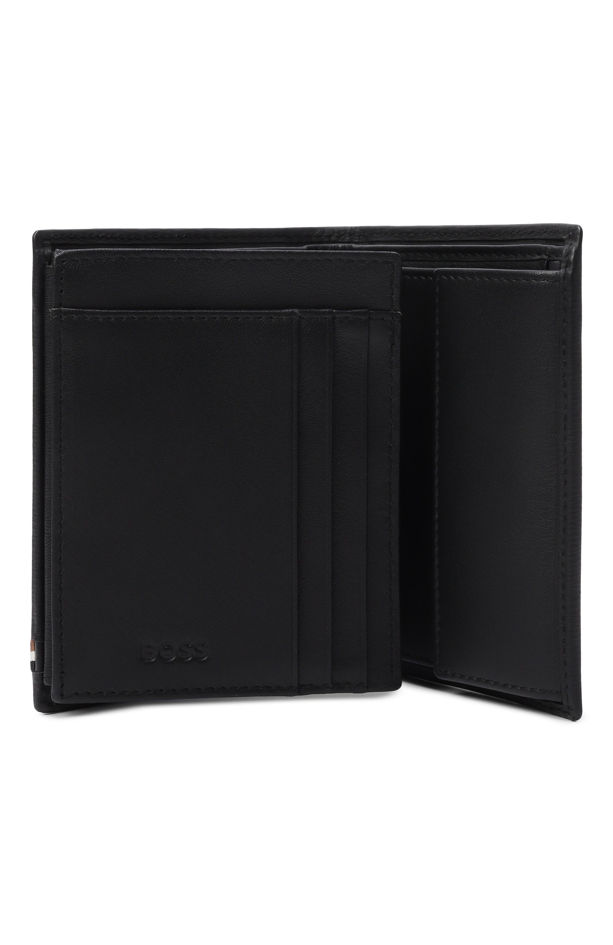 Кожаное портмоне BOSS черного цвета по цене 18050 руб., арт. HBPU00066M, фото 3 Кожаное портмоне BOSS, арт. HBPU00066M, фото 3